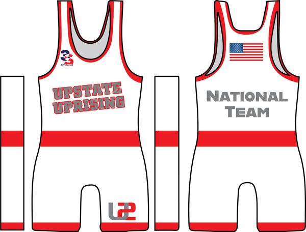 3S Athletics - U2 Upstate Uprising Wrestling Singlet - National Team Red